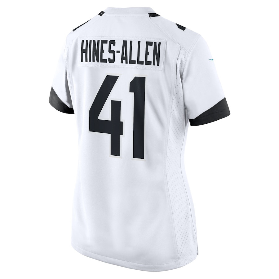 Josh Hines-Allen 41 Jacksonville Jaguars Women's Player Game Jersey - White JS7589 Saliibo - Image 3