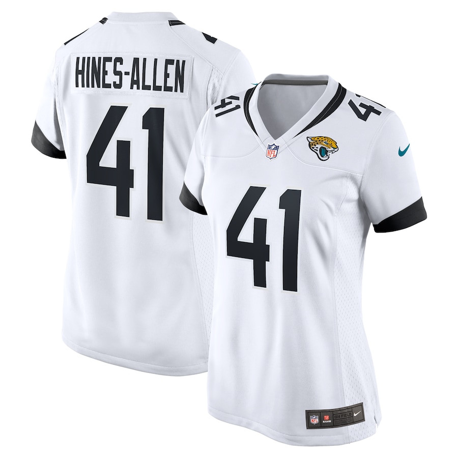 Josh Hines-Allen 41 Jacksonville Jaguars Women's Player Game Jersey - White JS7589 Saliibo