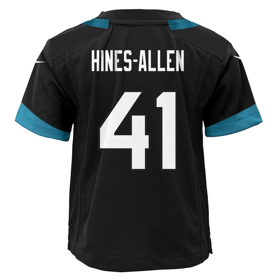 Josh Hines-Allen 41 Jacksonville Jaguars YOUTH Alternate Player Game Jersey - Black JS4476 Saliibo - Image 3