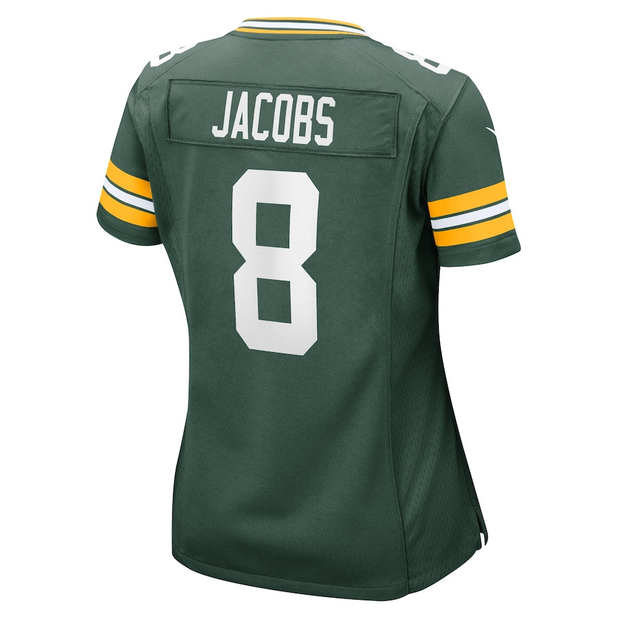 Josh Jacobs 8 Green Bay Packers Team Game Women Jersey - Green JS3922 Saliibo - Image 3