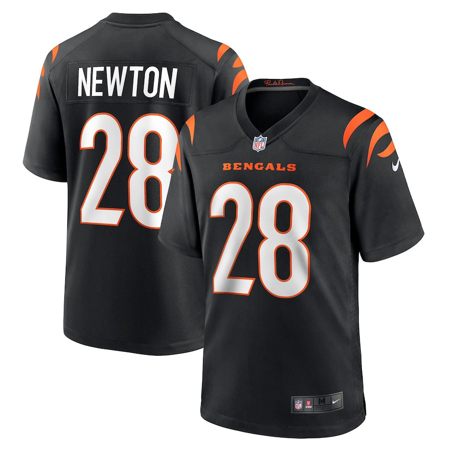 Josh Newton 28 Cincinnati Bengals Game Men Jersey - Black JS5205 Saliibo