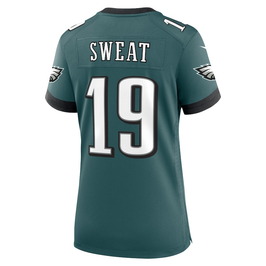Josh Sweat 19 Philadelphia Eagles Women's Team Game Jersey - Midnight Green JS5732 Saliibo - Image 3