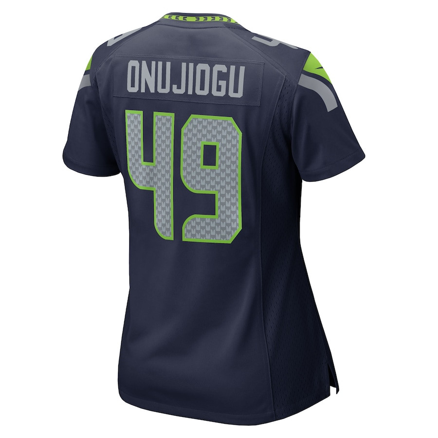 Joshua Onujiogu 49 Seattle Seahawks Women's Team Game Jersey - College Navy JS5673 Saliibo - Image 3