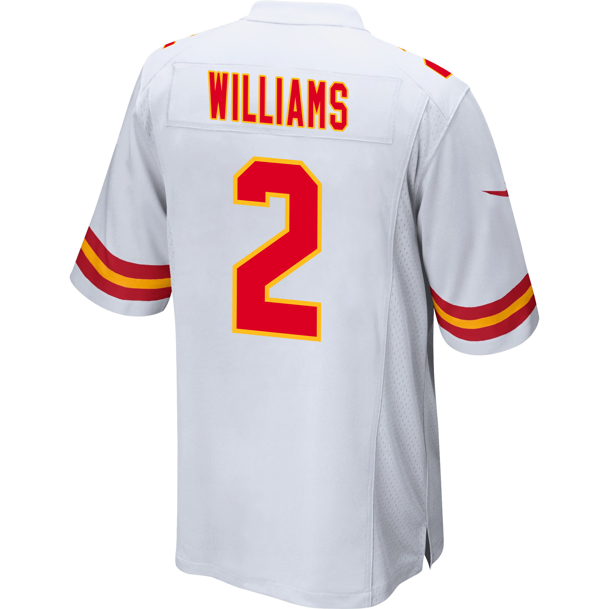 Joshua Williams 2 Kansas City Chiefs AFC Champions Patch Game Men Jersey - White JS6024 Saliibo - Image 3