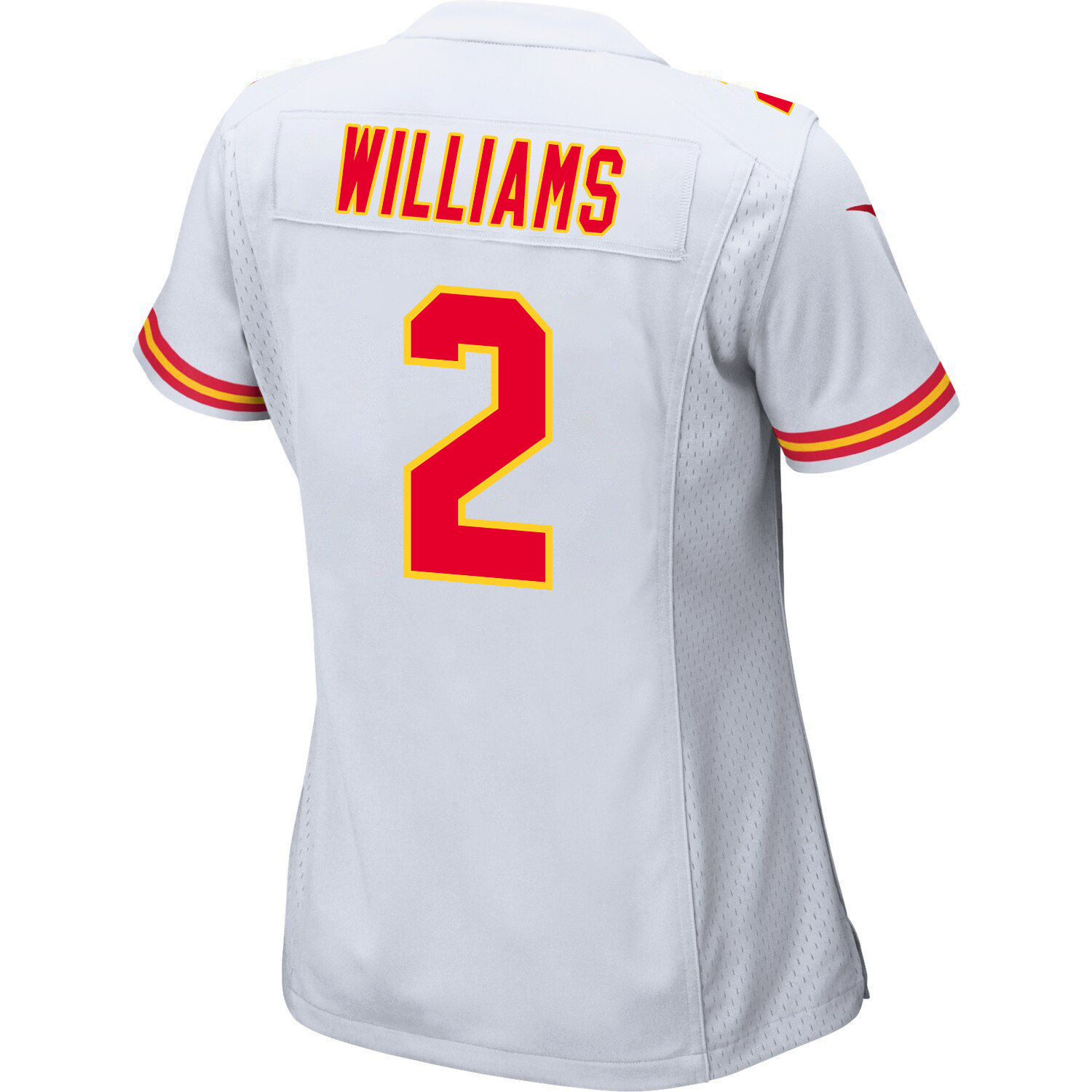 Joshua Williams 2 Kansas City Chiefs Super Bowl LVIII Champions 4 Stars Patch Game Women Jersey - White JS1660 Saliibo - Image 3