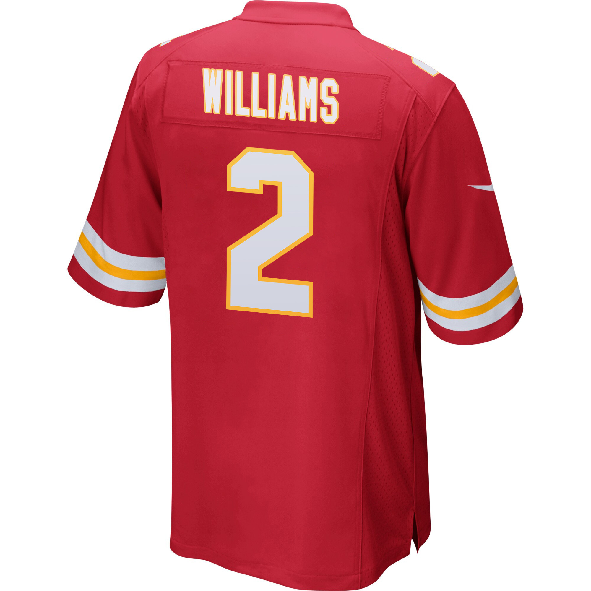 Joshua Williams 2 Kansas City Chiefs Super Bowl LVIII Patch Game Men Jersey - Red JS1510 Saliibo - Image 3