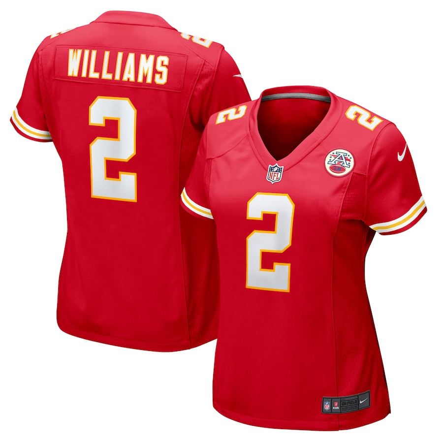 Joshua Williams 2 Kansas City Chiefs Women's Game Jersey - Red JS5612 Saliibo