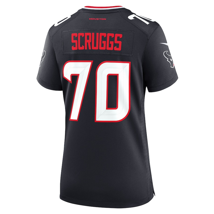 Juice Scruggs 70 Houston Texans Women's Team Game Jersey - Navy JS5433 Saliibo - Image 3