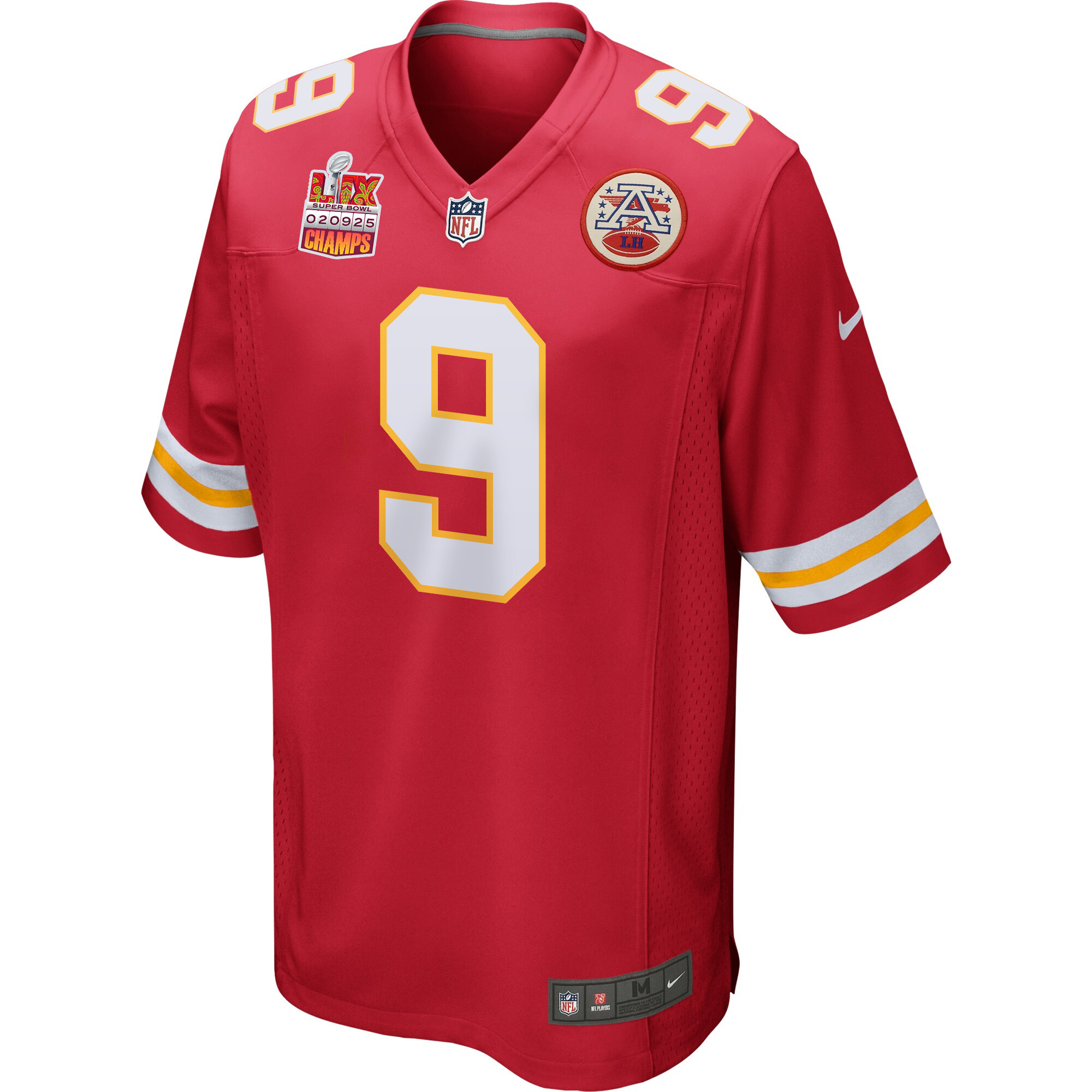 JuJu Smith-Schuster 9 Kansas City Chiefs Super Bowl LIX Champions Patch Game Men Jersey - Red JS5447 Saliibo - Image 3