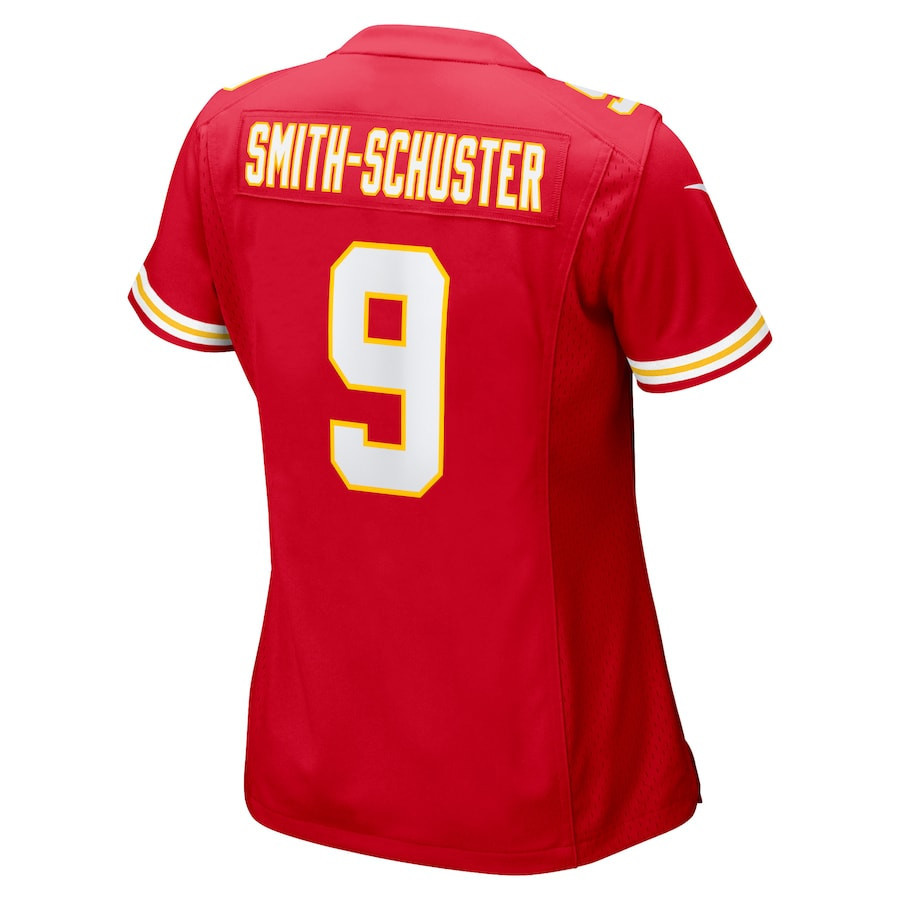 JuJu Smith-Schuster #9 Kansas City Chiefs Super Bowl LIX Women's Jersey - Red JS2554 Saliibo - Image 3