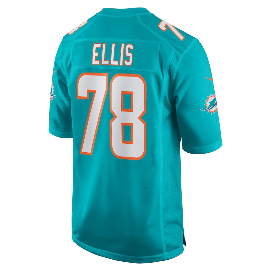 Justin Ellis 78 Miami Dolphins Game Men Jersey - Aqua JS9539 Saliibo - Image 3