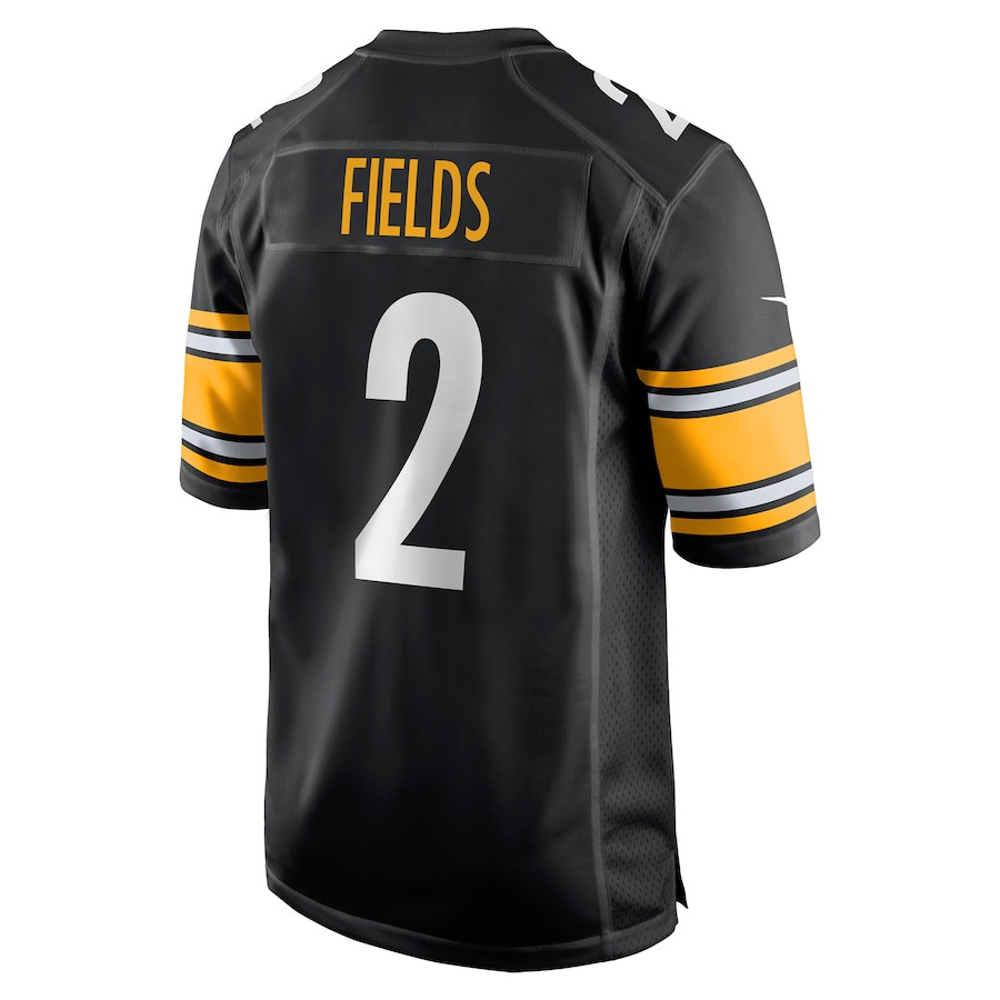 Justin Fields 2 Pittsburgh Steelers Game Men Jersey - Black JS3294 Saliibo - Image 3