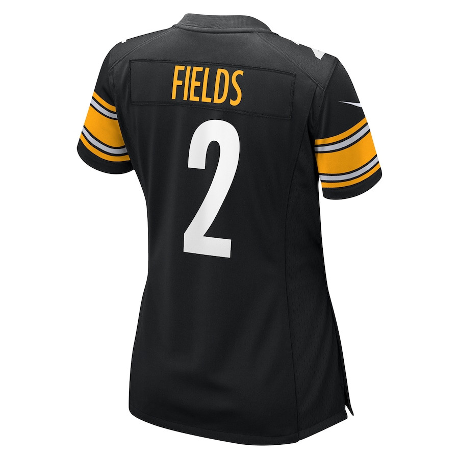 Justin Fields 2 Pittsburgh Steelers Game Women Jersey - Black JS7973 Saliibo - Image 3