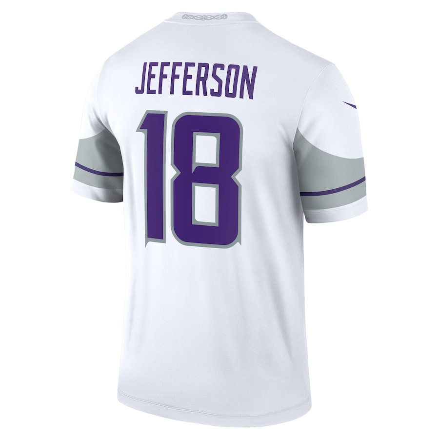 Justin Jefferson 18 Minnesota Vikings Alternate Legend Player Men Jersey - White JS6191 Saliibo - Image 3