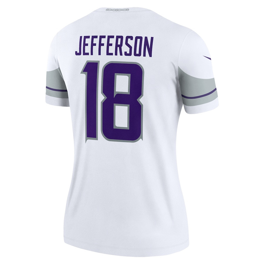 Justin Jefferson 18 Minnesota Vikings Women's Alternate Legend Jersey - White JS6889 Saliibo - Image 3