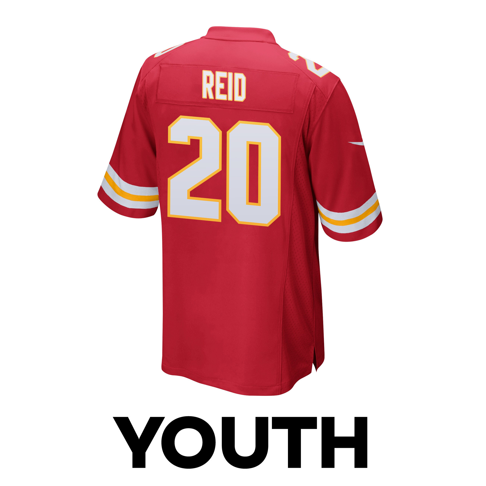Justin Reid 20 Kansas City Chiefs Super Bowl LVIII Champions 4X Game YOUTH Jersey - Red JS7952 Saliibo - Image 3
