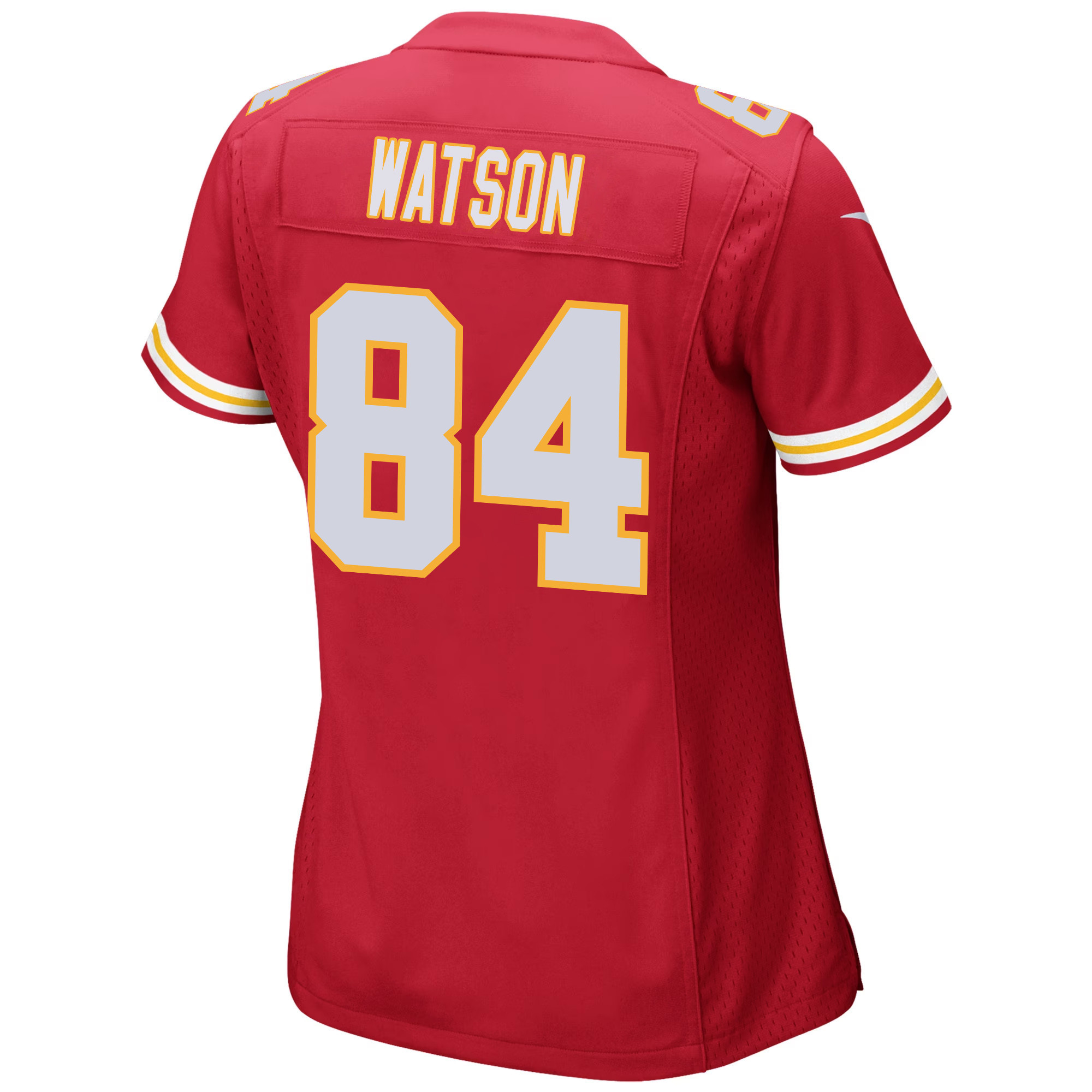 Justin Watson 84 Kansas City Chiefs Super Bowl LVIII Champions 4 Stars Patch Game Women Jersey - Red JS9859 Saliibo - Image 3