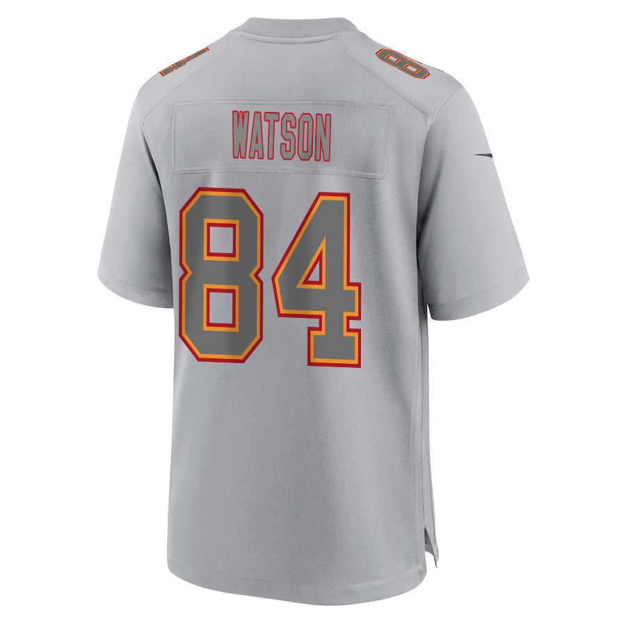 Justin Watson 84 Kansas City Chiefs Super Bowl LVIII Champions 4X Atmosphere Fashion Game Men Jersey - Gray JS7878 Saliibo - Image 3