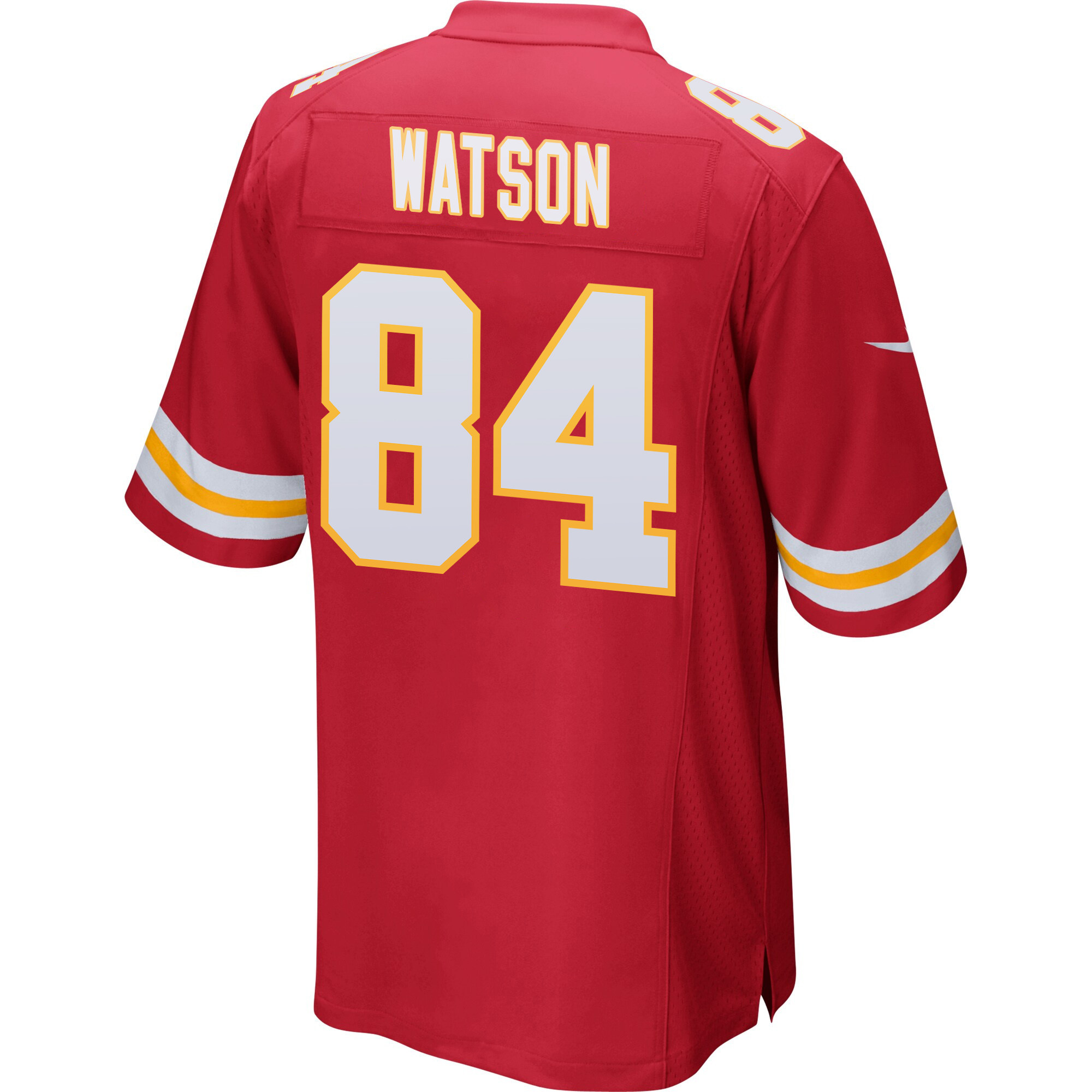 Justin Watson 84 Kansas City Chiefs Super Bowl LVIII Patch Game Men Jersey - Red JS9587 Saliibo - Image 3