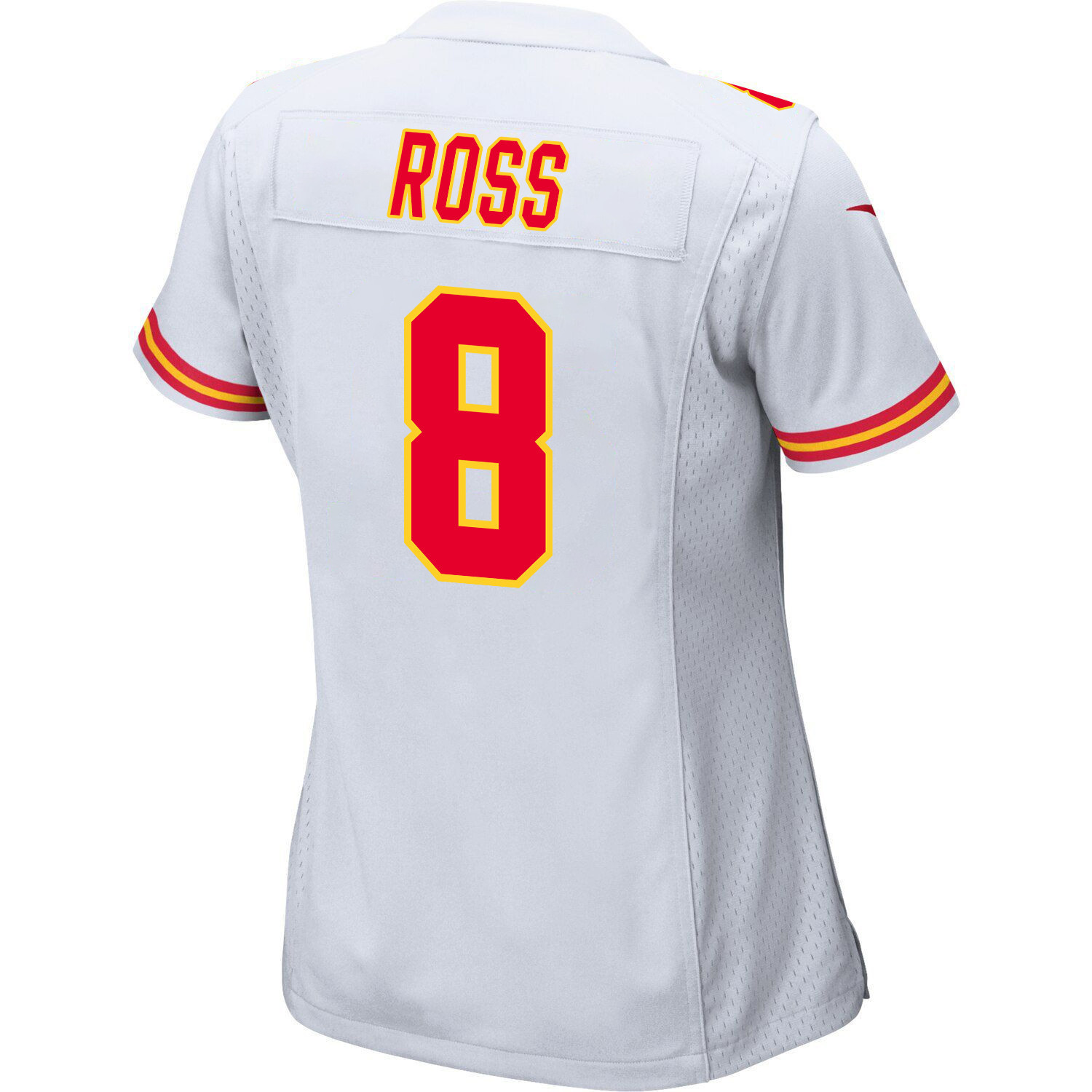 Justyn Ross 8 Kansas City Chiefs Super Bowl LVIII Champions 4 Stars Patch Game Women Jersey - White JS8048 Saliibo - Image 3