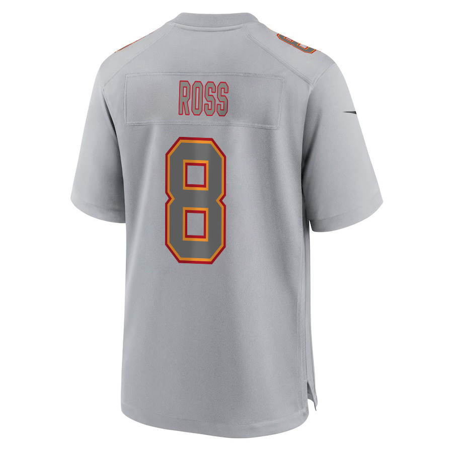 Justyn Ross 8 Kansas City Chiefs Super Bowl LVIII Champions 4X Atmosphere Fashion Game Men Jersey - Gray JS6615 Saliibo - Image 3
