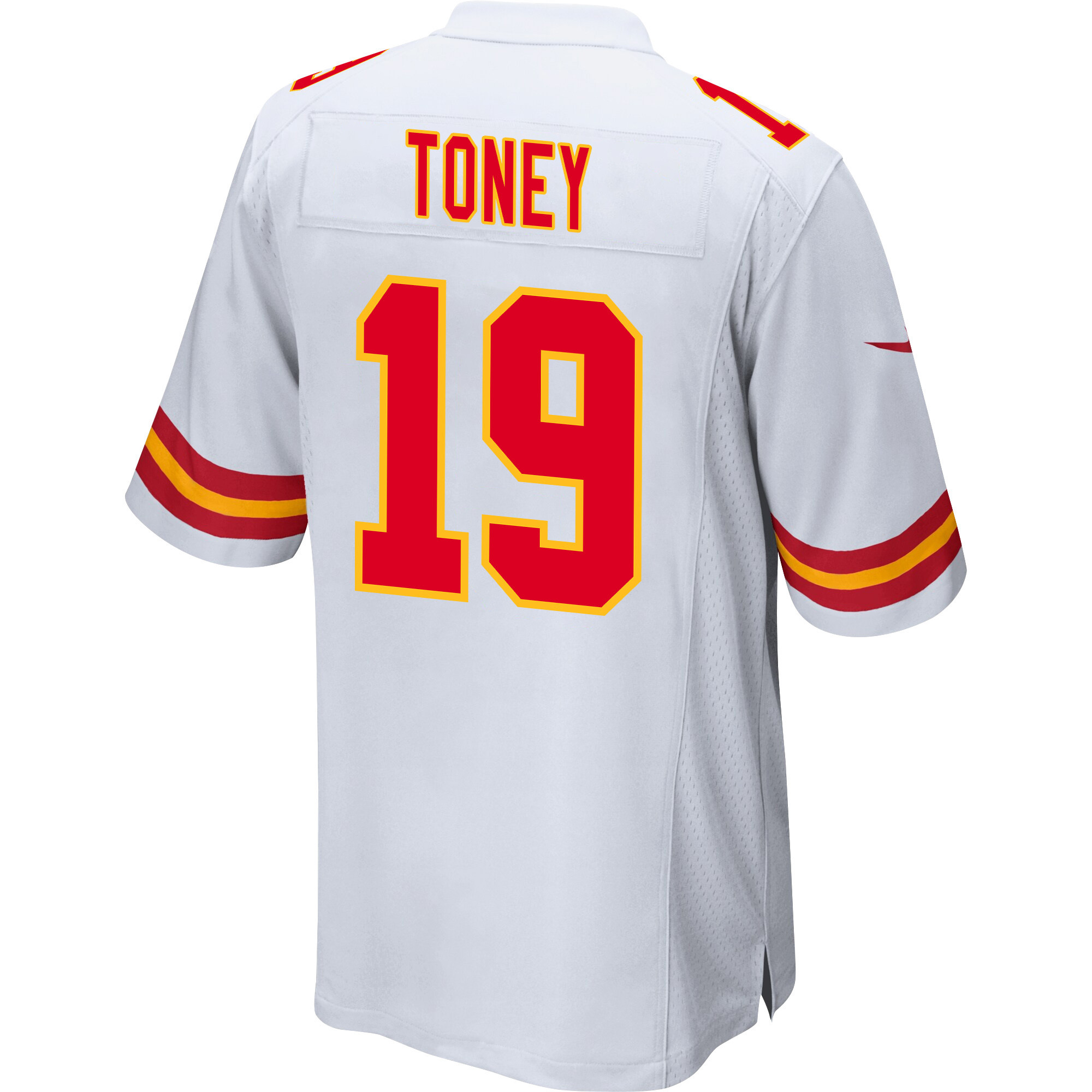 Kadarius Toney 19 Kansas City Chiefs Super Bowl LVIII Champions 4 Stars Patch Game Men Jersey - White JS5080 Saliibo - Image 3