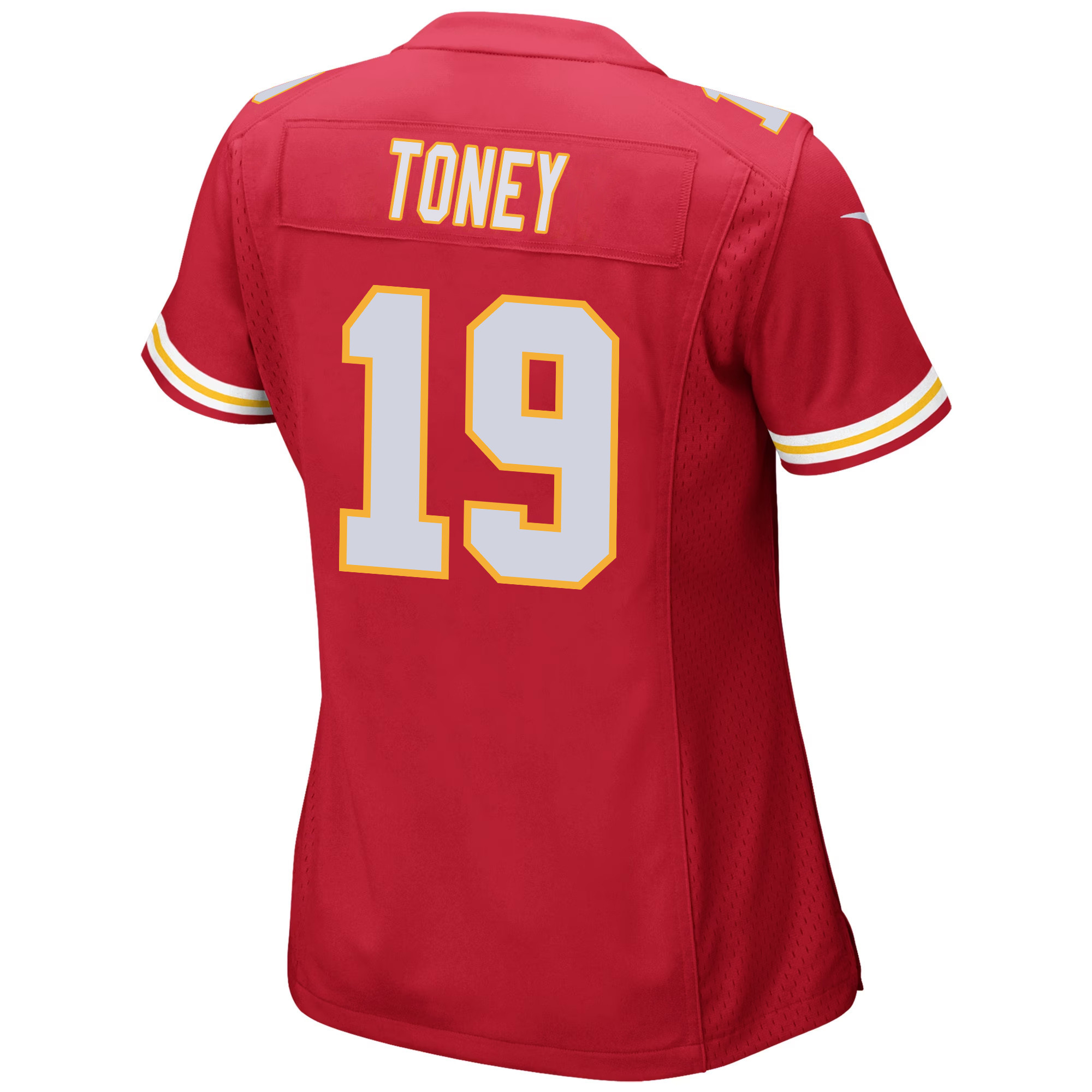 Kadarius Toney 19 Kansas City Chiefs Super Bowl LVIII Champions 4 Stars Patch Game Women Jersey - Red JS4698 Saliibo - Image 3