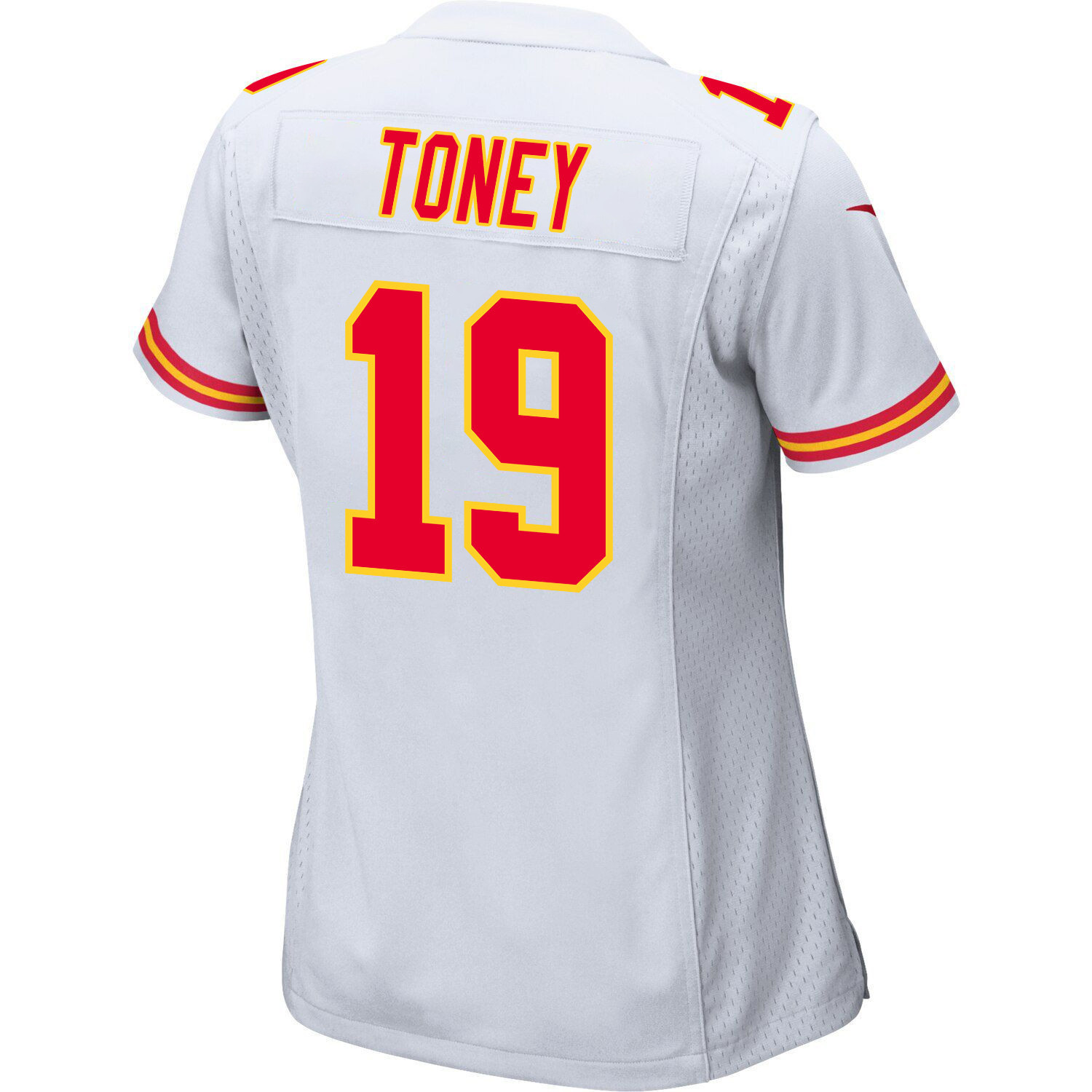 Kadarius Toney 19 Kansas City Chiefs Super Bowl LVIII Champions 4 Stars Patch Game Women Jersey - White JS6282 Saliibo - Image 3