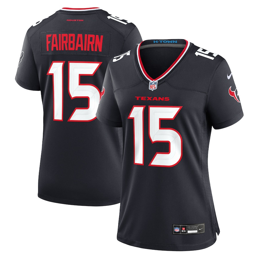 Ka'imi Fairbairn 15 Houston Texans Women's Team Game Jersey - Navy JS8908 Saliibo