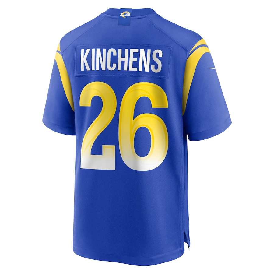 Kamren Kinchens 26 Los Angeles Rams Team Game Men Jersey - Royal JS8029 Saliibo - Image 3