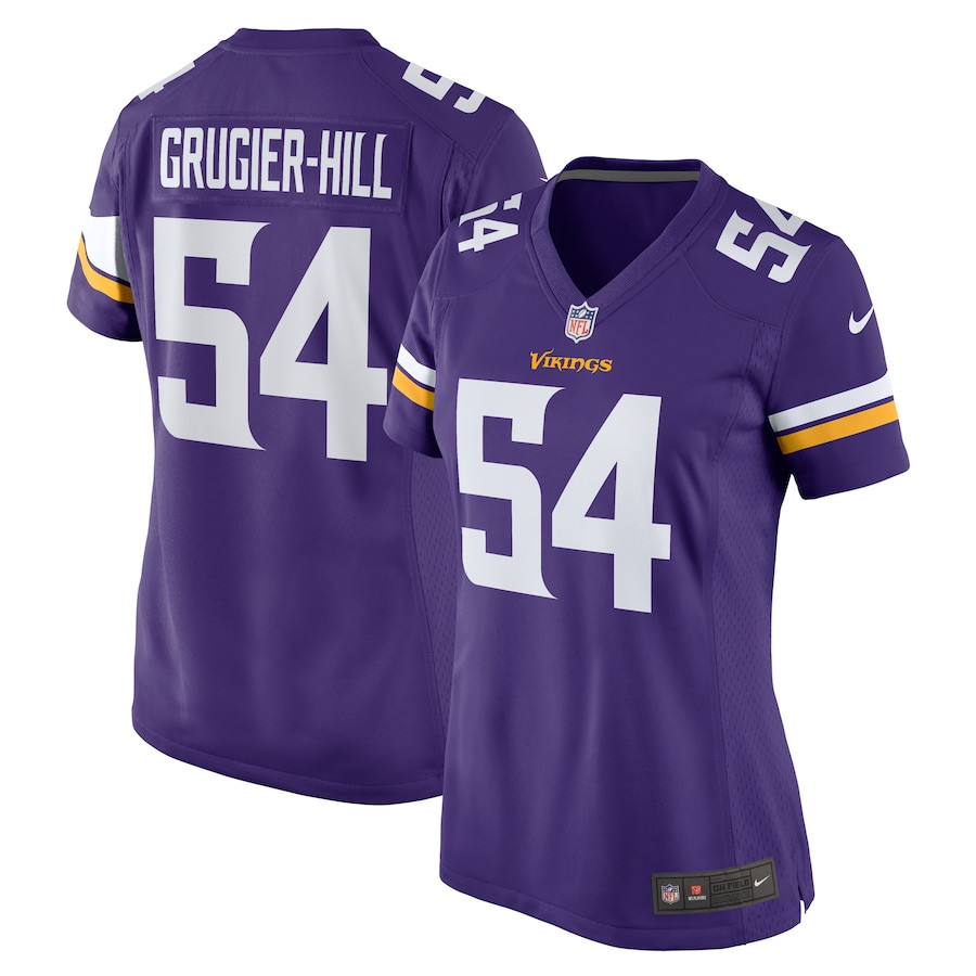 Kamu Grugier-Hill 54 Minnesota Vikings Women's Game Jersey - Purple JS8634 Saliibo