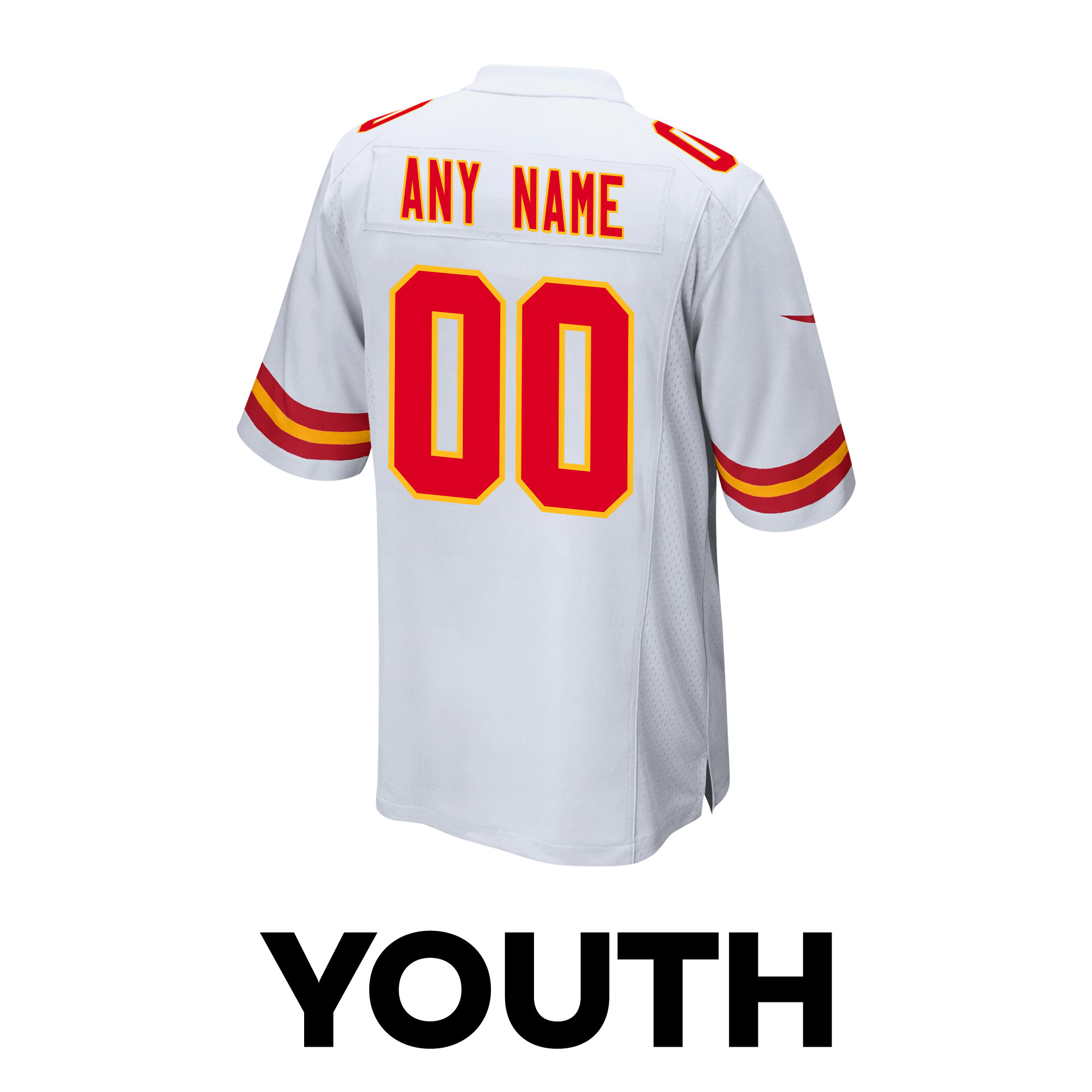 Kansas City Chiefs Super Bowl LVIII Back To Back Game YOUTH Jersey - White JS7578 Saliibo - Image 3