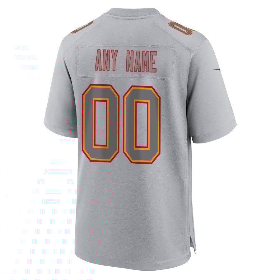 Kansas City Chiefs Super Bowl LVIII Champions 4 Stars Patch Atmosphere Fashion Game Custom Men Jersey - Gray JS3776 Saliibo - Image 3