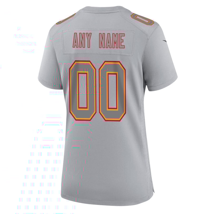 Kansas City Chiefs Super Bowl LVIII Champions 4 Stars Patch Atmosphere Fashion Game Custom Women Jersey - Gray JS8156 Saliibo - Image 3