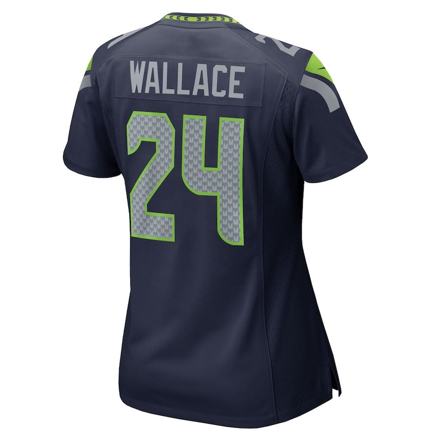 K'Von Wallace 24 Seattle Seahawks Women's Team Game Jersey - College Navy JS9572 Saliibo - Image 3