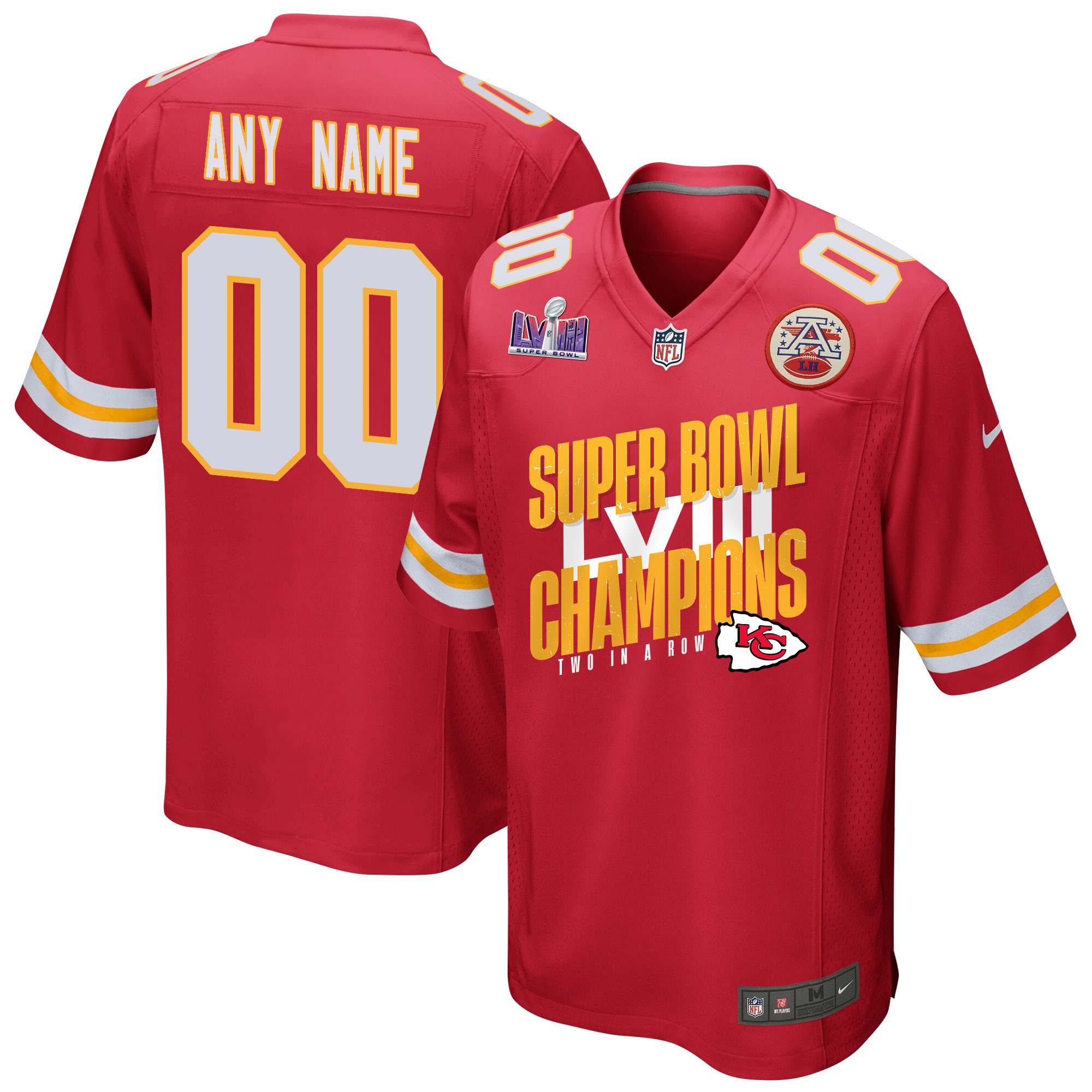 Kansas City Chiefs Super Bowl LVIII Champions Iconic Victory Game Custom Men Jersey - Scarlet JS8003 Saliibo