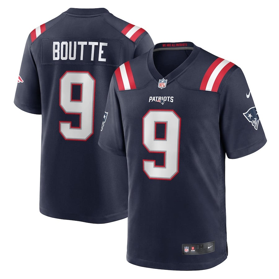 Kayshon Boutte 9 New England Patriots Game Men Jersey - Navy JS3920 Saliibo