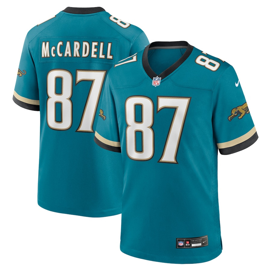 Keenan McCardell 87 Jacksonville Jaguars Prowler Throwback Player Game Men Jersey - Teal JS4184 Saliibo