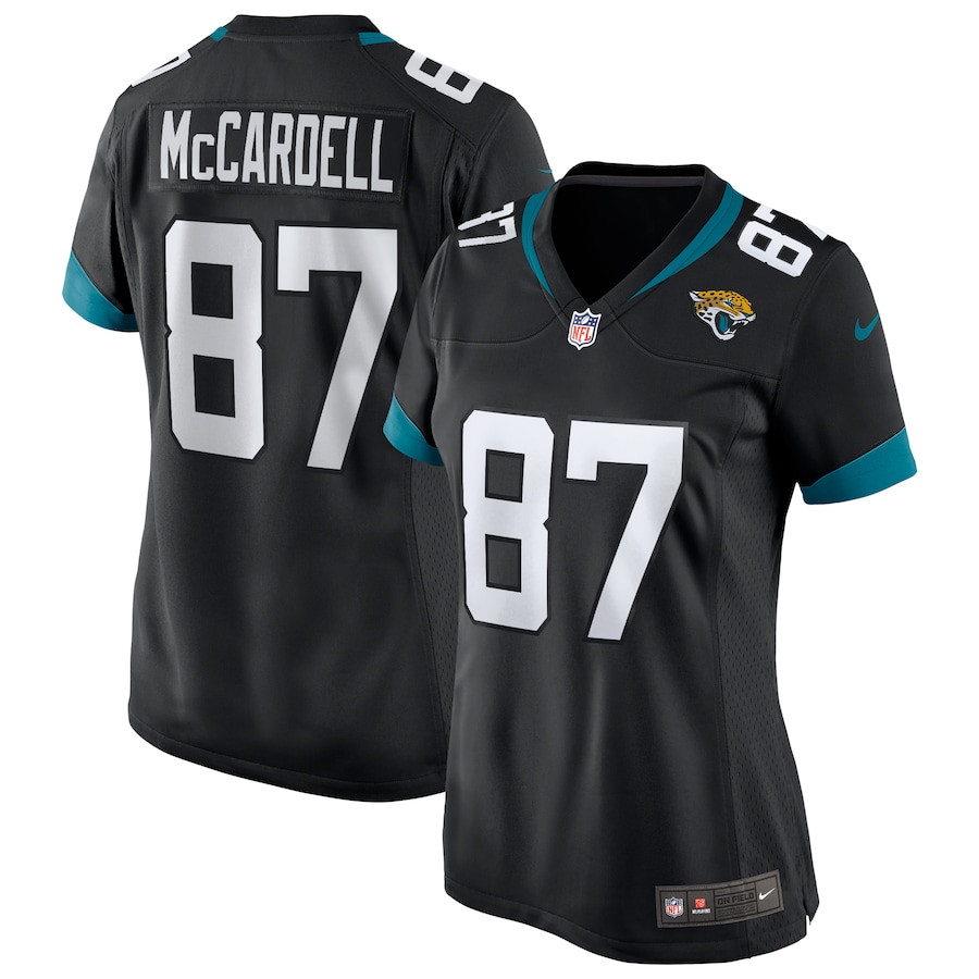 Keenan McCardell 87 Jacksonville Jaguars Women Game Retired Jersey - Black JS1824 Saliibo