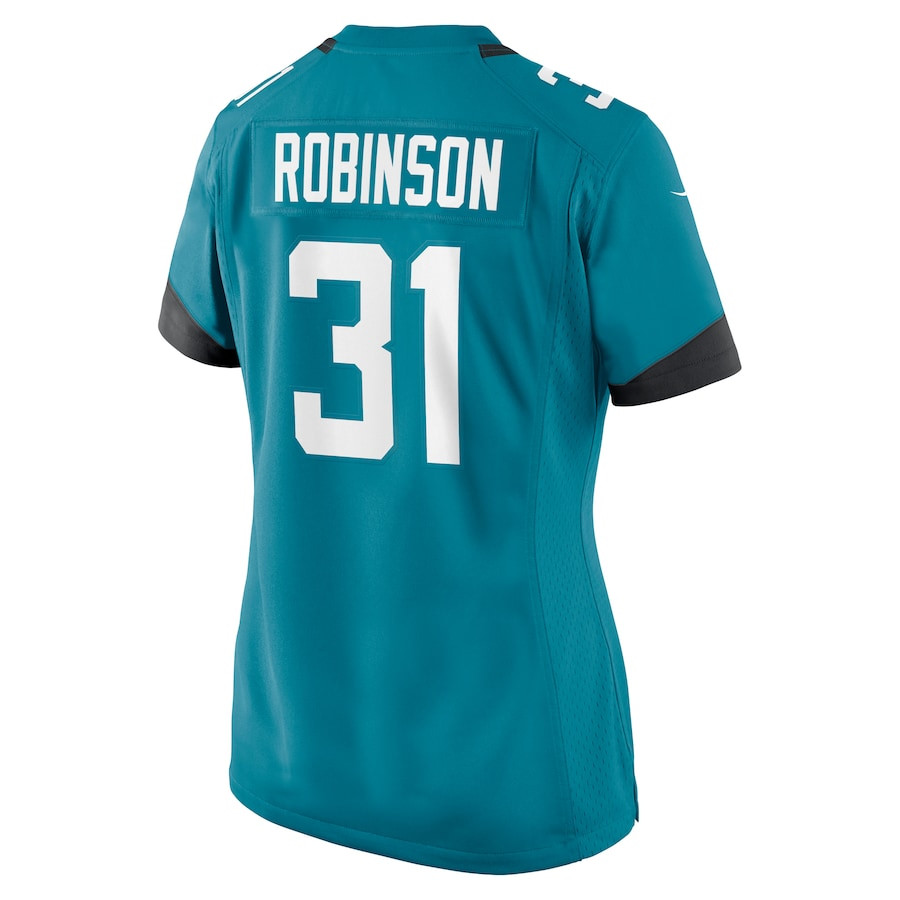 Keilan Robinson 31 Jacksonville Jaguars Women's Game Jersey - Teal JS9026 Saliibo - Image 3