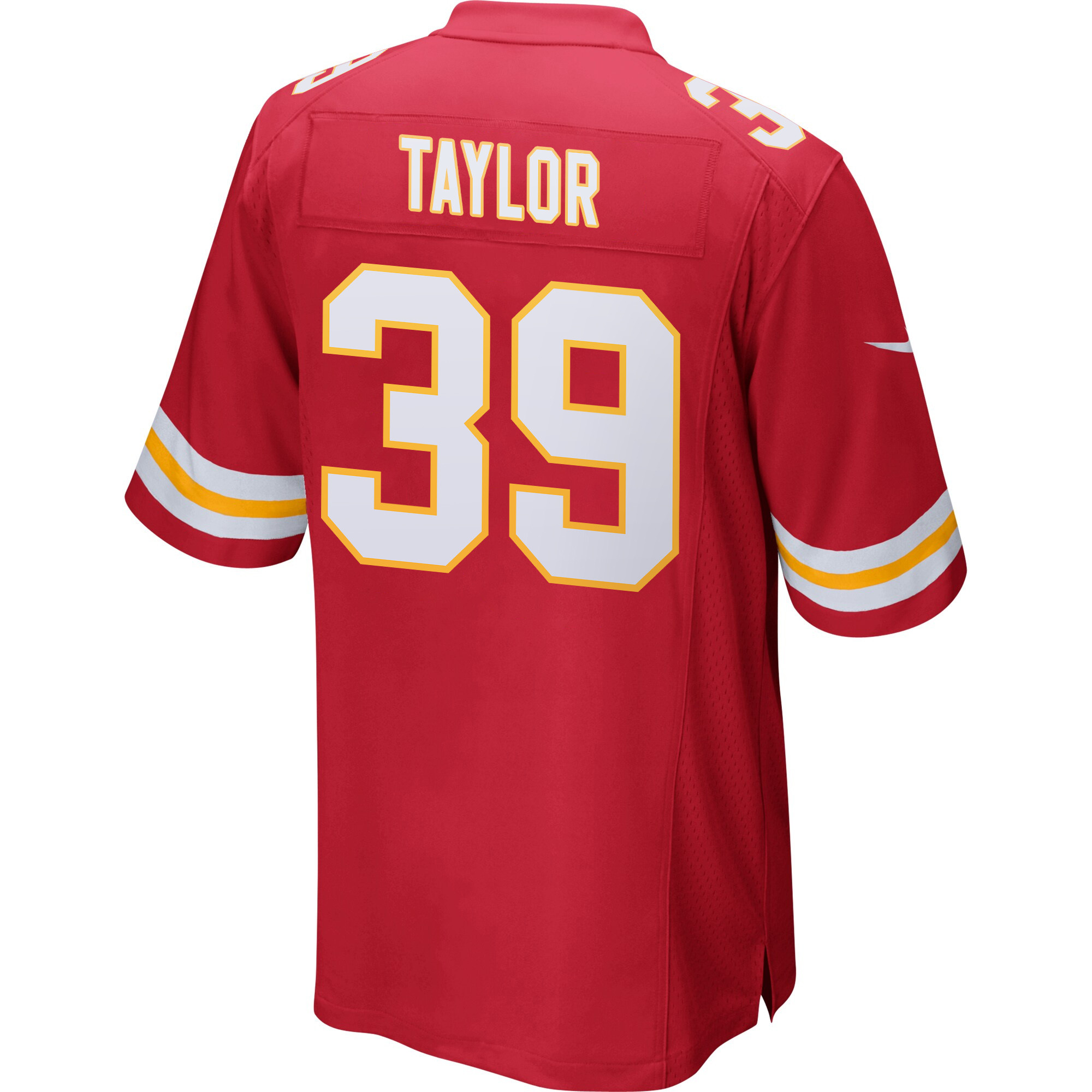 Keith Taylor 39 Kansas City Chiefs Super Bowl LIX Champions Patch Game Men Jersey - Red JS2929 Saliibo - Image 2