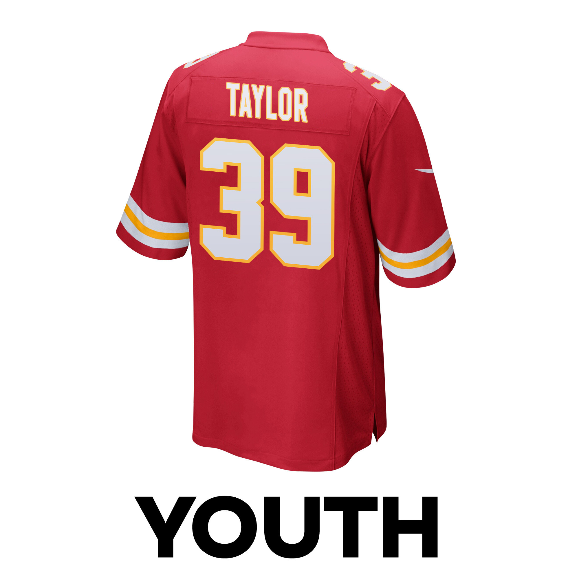 Keith Taylor 39 Kansas City Chiefs Super Bowl LVIII Champions 4X Game YOUTH Jersey - Red JS1129 Saliibo - Image 3