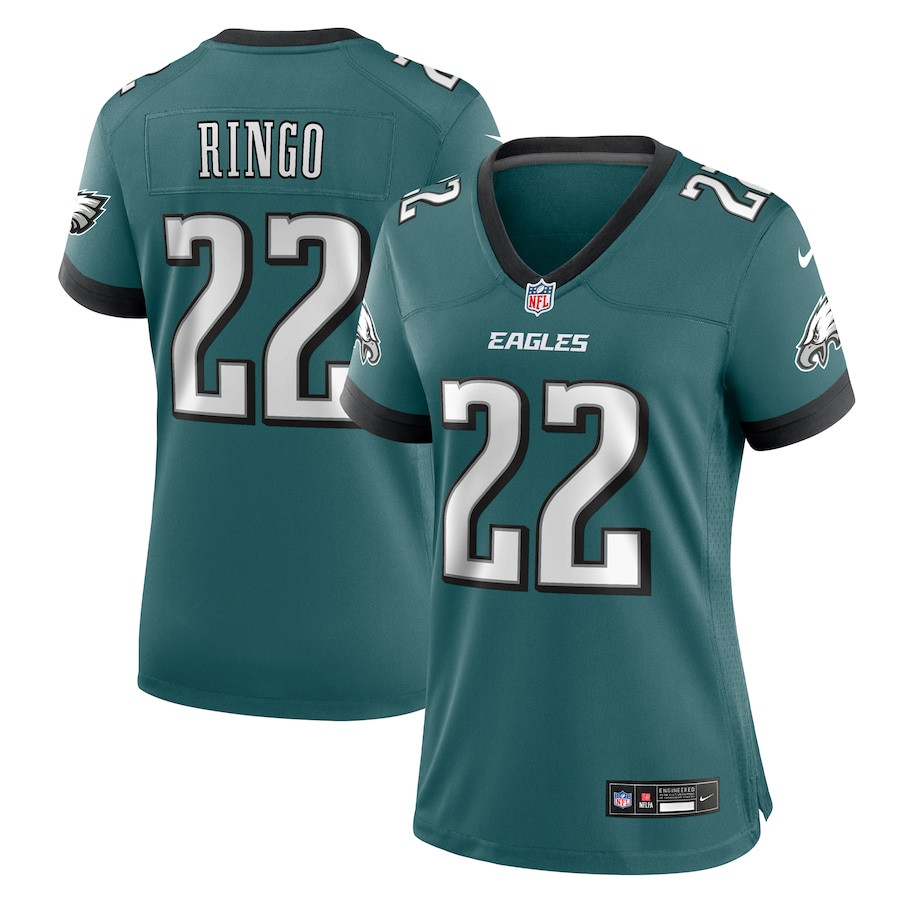 Kelee Ringo 22 Philadelphia Eagles Women's Team Game Jersey - Midnight Green JS2134 Saliibo