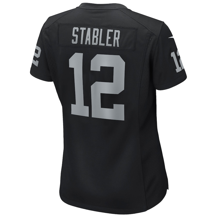 Ken Stabler 12 Las Vegas Raiders Women's Game Player Jersey - Black JS8162 Saliibo - Image 3