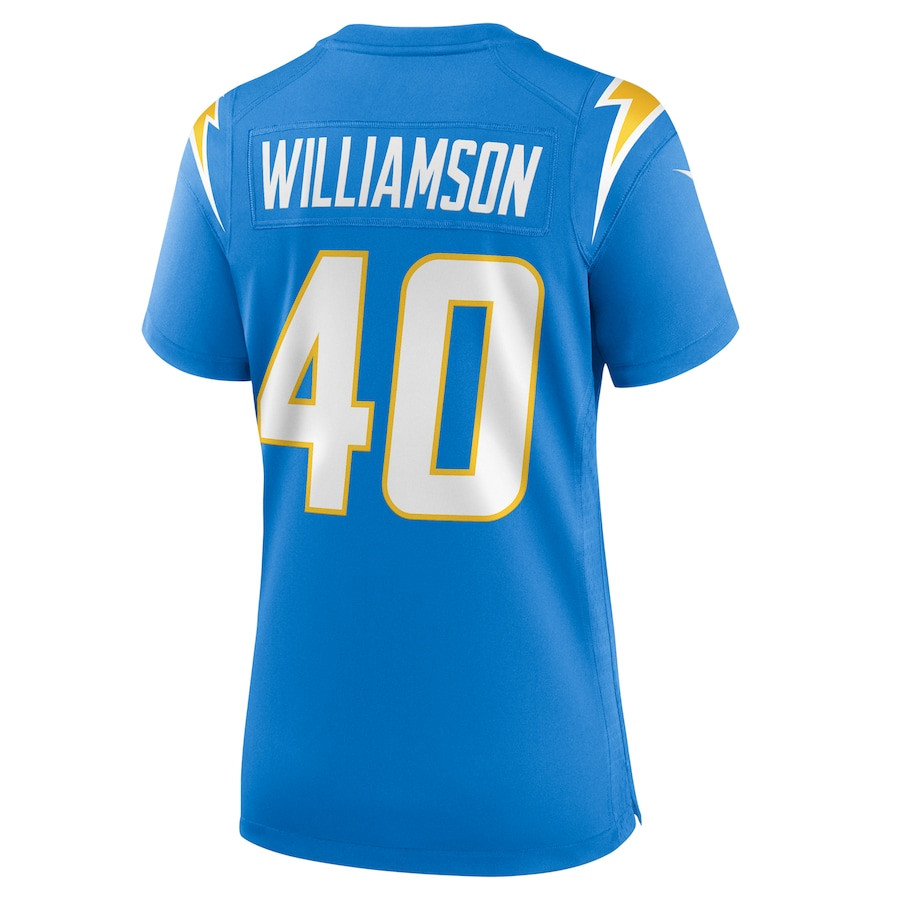 Kendall Williamson 40 Los Angeles Chargers Women's Game Jersey - Powder Blue JS9272 Saliibo - Image 3