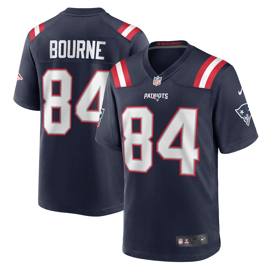 Kendrick Bourne 84 New England Patriots Men Game Jersey - Navy JS3527 Saliibo