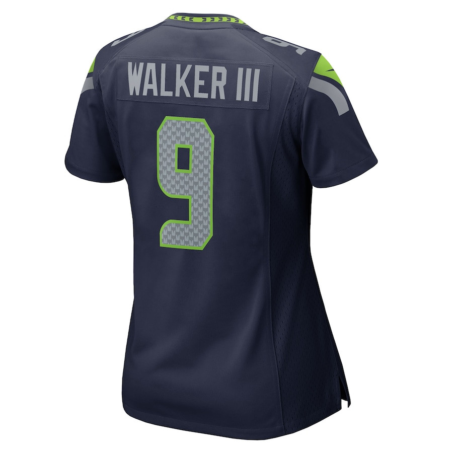 Kenneth Walker III 9 Seattle Seahawks Women's Team Game Jersey - College Navy JS9681 Saliibo - Image 3