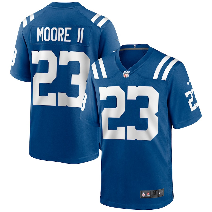 Kenny Moore II 23 Indianapolis Colts Men Game Jersey - Royal JS6767 Saliibo