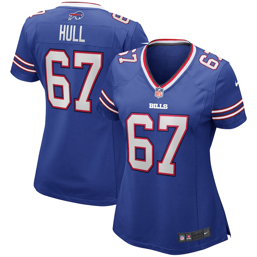Kent Hull 67 Buffalo Bills Women Game Retired Jersey - Royal JS7686 Saliibo