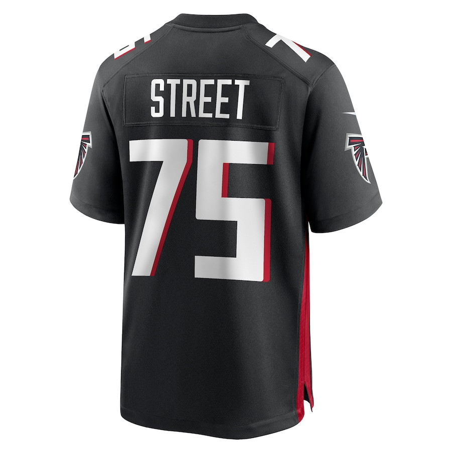 Kentavius Street 75 Atlanta Falcons Game Men Jersey - Black JS7133 Saliibo - Image 3